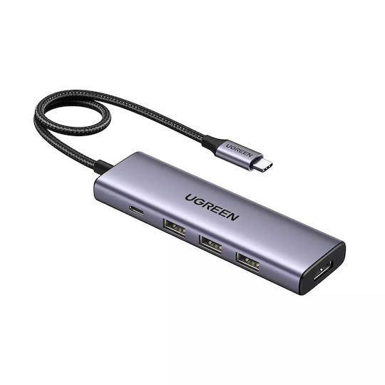 Ugreen CM511 USB-C Docking Station with HDMI 4K PD Gray