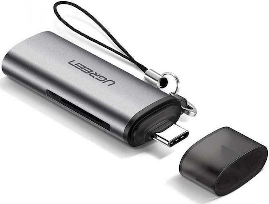 Ugreen Card Reader Type-C για SD/microSD Γκρι