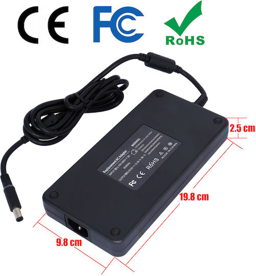 Ac Adapter Зарядно за лаптоп 240W 19.5V 12.3Спецификация за Dell с Адаптер за Захранване На Едро