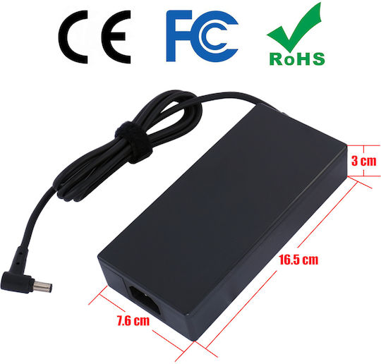 Asus Laptop Charger 200W 20V 10A For Asus With Detachable Power Cord