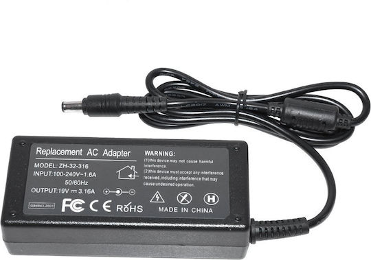 Makki Laptop Charger 60W 19V 3.16A for Samsung without Power Cable