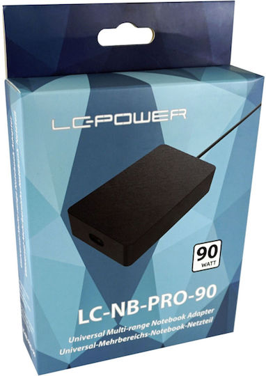 LC-Power Universal Φορτιστής Laptop 90W χωρίς Καλώδιο Τροφοδοσίας
