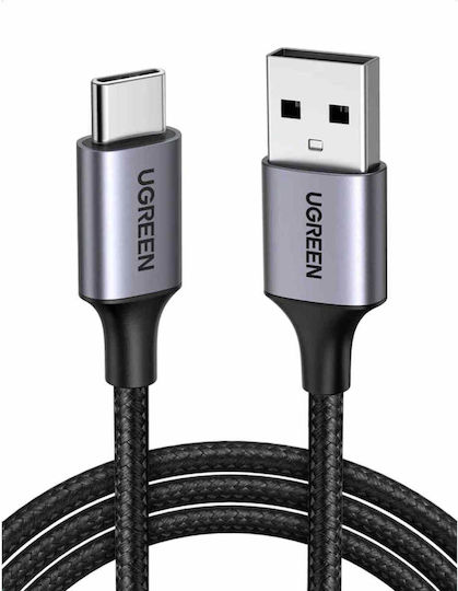 Ugreen US288 Braided USB 2.0 Cable USB-C male - USB-A Μαύρο 2m 60128