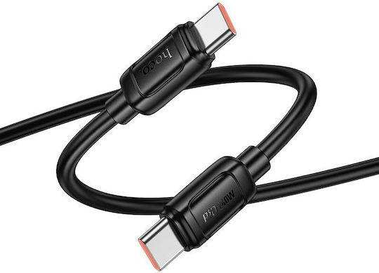Hoco X115 Surpass USB 2.0 Cable USB-C Male - USB-C 240W PD Black 1m 46800-OC