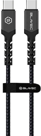 Blavec USB 2.0 Cable USB-C Male - USB-C 100W PD Black 1m
