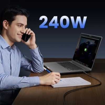 Orico USB 4 Video Cable USB-C male - USB-C 240W PD Μαύρο 2m
