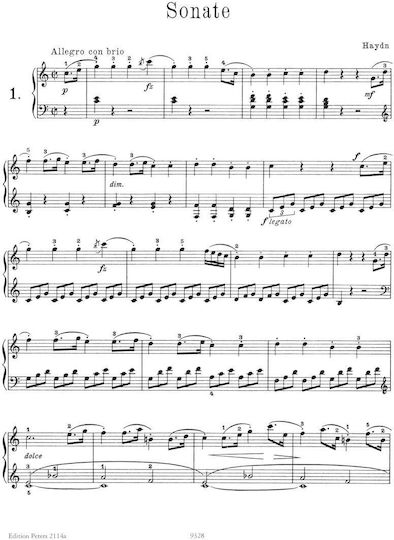 Edition Peters Sonaten Album I Klavier Εκδόσεις Peters Sheet Music for Piano