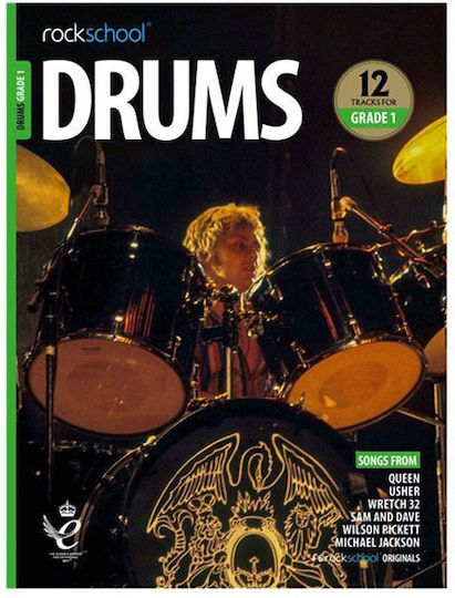 Music Sales Rockschool Drums Grade 1 2018 Παρτιτούρα για Κρουστά / Ντραμς