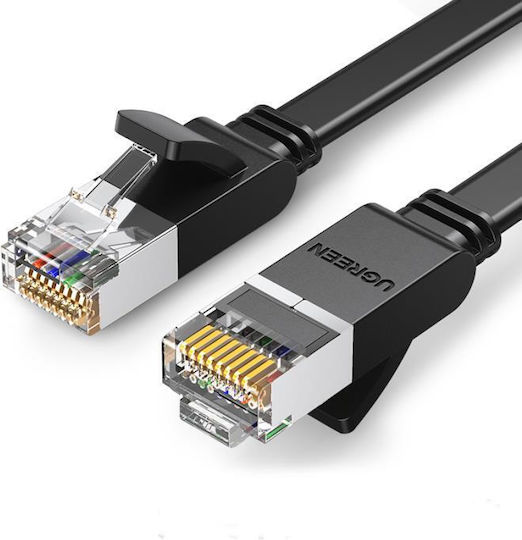 Ugreen Flat U/UTP Cat.6 (Gigabit) Network Cable Ethernet 3m Black