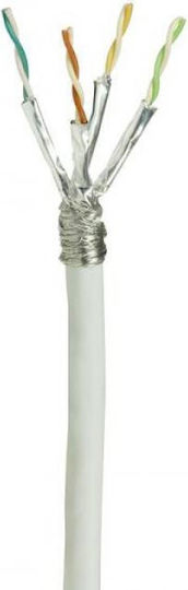 LogiLink F/UTP Cat.5e (Gigabit) Καλώδιο Δικτύου Ethernet χωρίς ακροδέκτες 100m Γκρι
