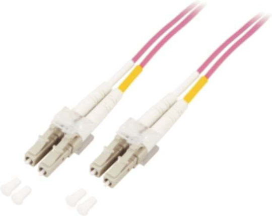 MCAB Καλώδιο Οπτικής Ίνας LC-LC 3m Μωβ