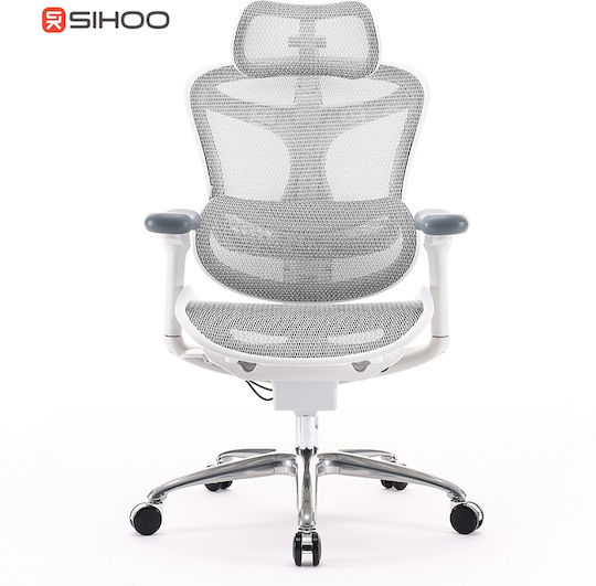 Sihoo Doro C300 Bürostuhl mit Einstellbaren Armen Off Weiß