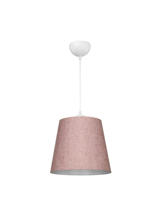 GloboStar Coney Pendant Light Pink with Socket E27 26x26x93cm