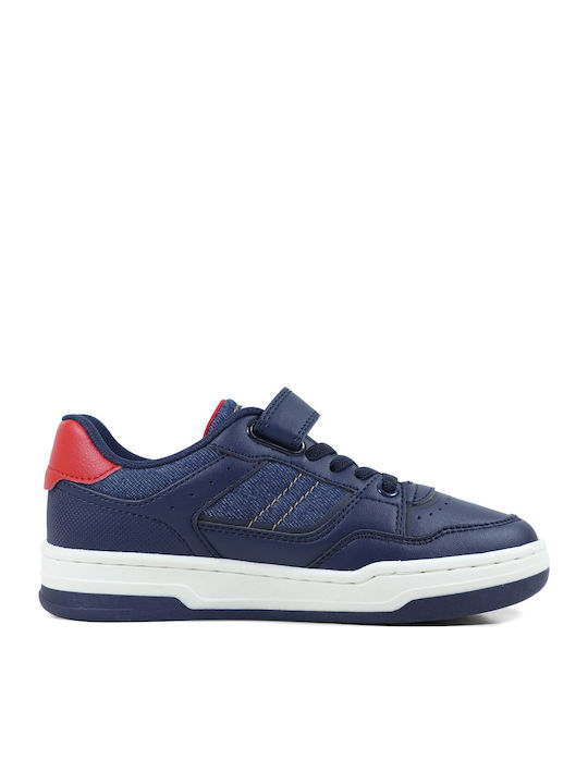 Kids Sneakers with Hoop & Loop Closure Blue