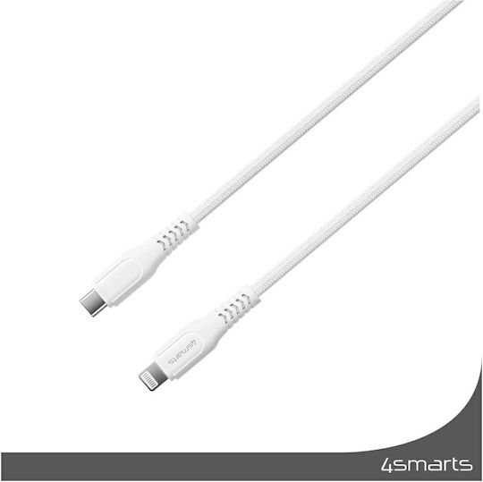 4Smarts USB-C zu Lightning Kabel 30W Weiß 1.5m (465592)