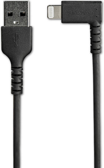 StarTech Angle (90°) / Regular USB to Lightning Cable Μαύρο 1m (RUSBLTMM1MBR)