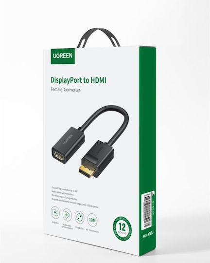 Ugreen Μετατροπέας DisplayPort male σε HDMI female 1τμχ 40363