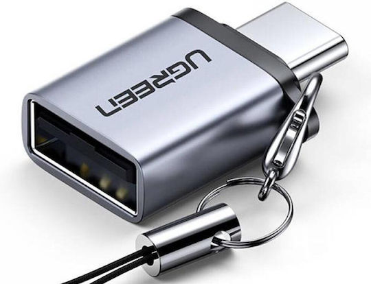 Ugreen US270 Конвертор USB-C мъжки към USB-A женски Сив 1бр