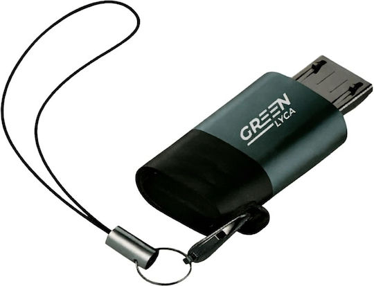 Green Lyca Конвертор micro USB мъжки към USB-C женски Черен 1бр