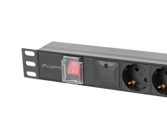 Lanberg Ракла Мултифункционално Гнездо Rack PDU-06F-0200-BK 1 Брой