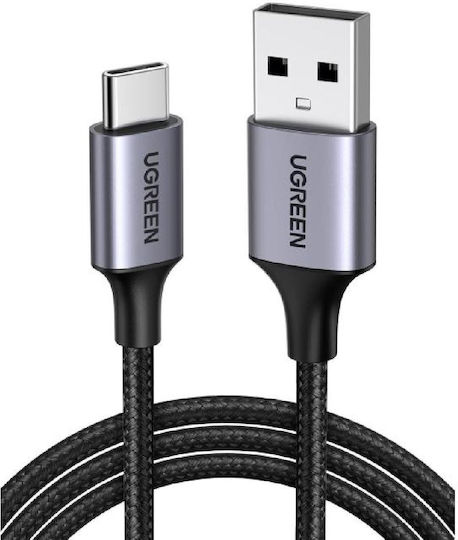 Ugreen US288 Braided USB 2.0 Cable USB-C male - USB-A 15W Γκρι 1m 60126