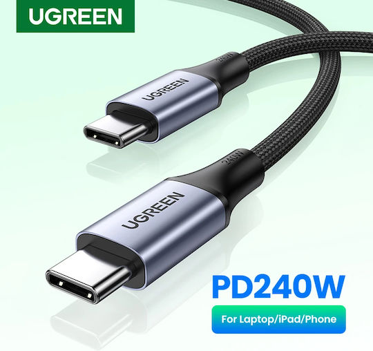 Ugreen USB 2.0 Cable USB-C male - USB-C 240W PD Γκρι 2m 90440