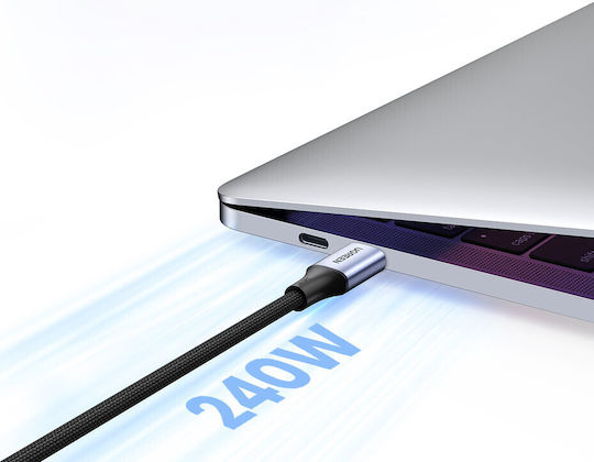 Ugreen USB 2.0 Cable USB-C male - USB-C 240W PD Γκρι 2m 90440