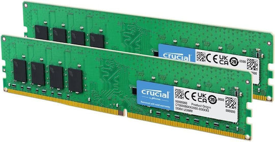 Crucial 32GB DDR4 RAM cu 2 module (2x16GB) și Viteză 3200 pentru