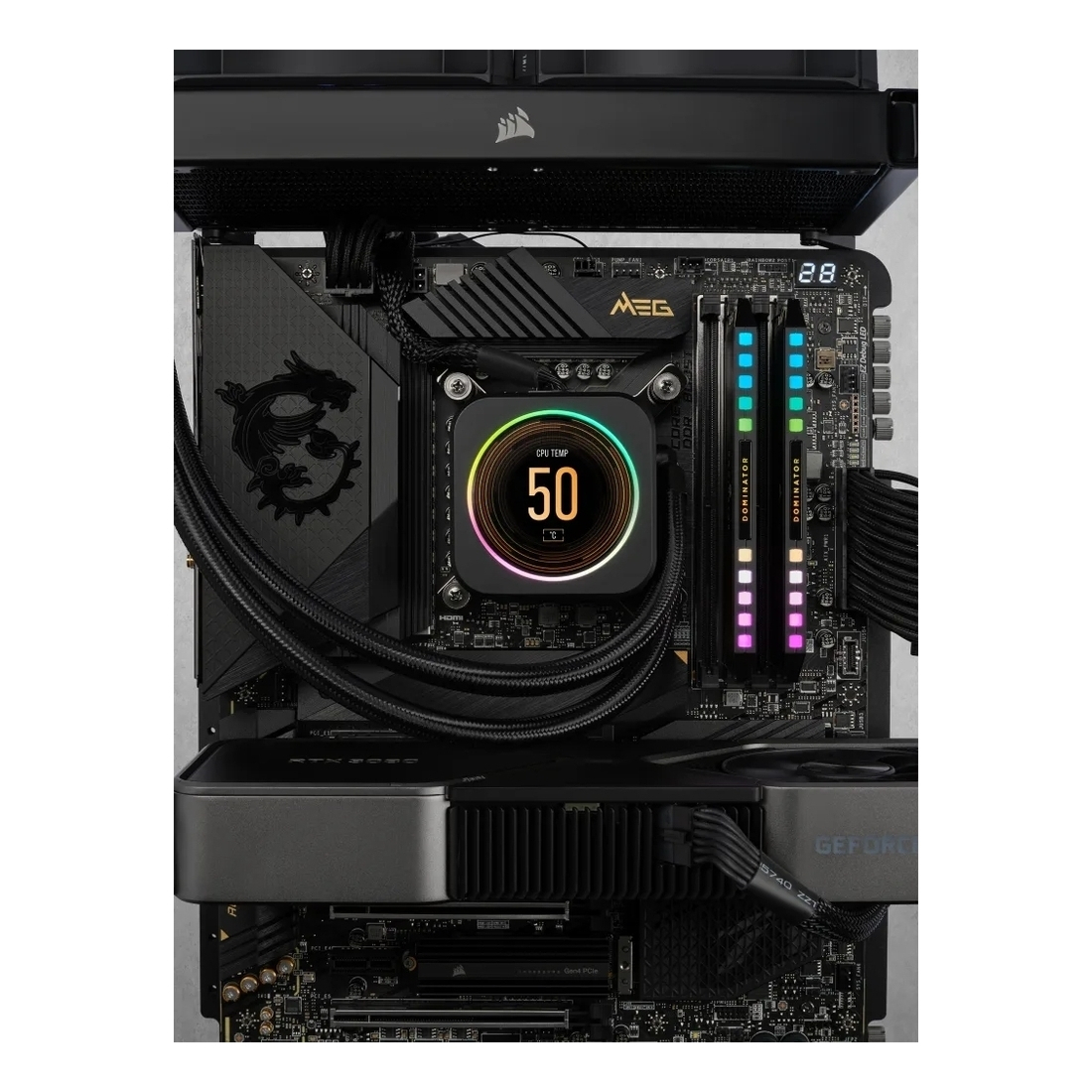 Corsair Dominator Platinum RGB 64GB DDR5 RAM cu 2 module (2x32GB