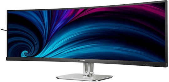 Philips 49B2U5900C Ултраширок VA HDR Извит Монитор 48.8" 5120x1440 с Време за Реакция 4ms GTG