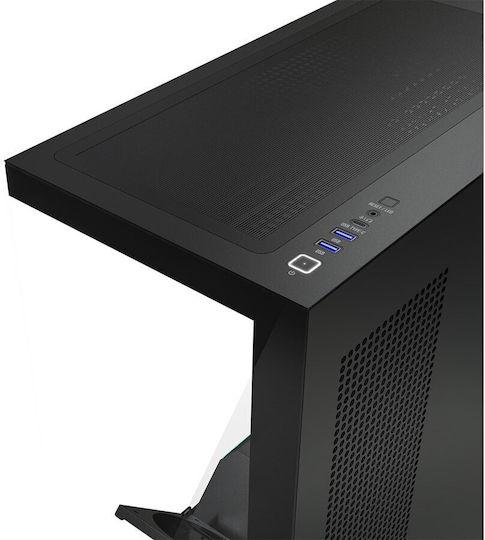 Modecom Volcano Stellar Plus Gaming Midi Tower Κουτί Υπολογιστή με Πλαϊνό Παράθυρο Μαύρο