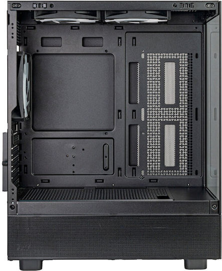 Silverstone Lucid 04 Gaming Micro Tower Κουτί Υπολογιστή με Πλαϊνό Παράθυρο Μαύρο