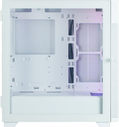 Zalman S5 Neo Gaming Midi Tower Κουτί Υπολογιστή με Πλαϊνό Παράθυρο Λευκό