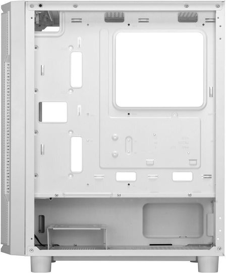 Gamdias Athena M6 Lite WH Gaming Midi-Turm Computergehäuse mit RGB-Beleuchtung Weiß