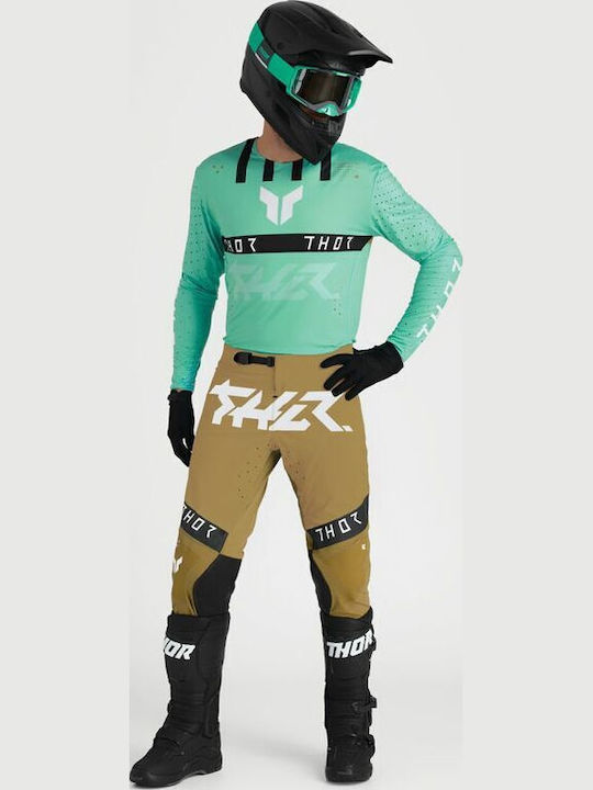 Thor Launchmode Summertime Men's Motocross Riding Gloves Black