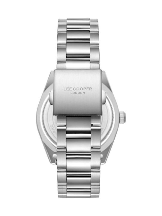 Lee Cooper Bracelet Ανδρικό Ρολόι Μπαταρίας με Ασημί Μεταλλικό Μπρασελέ