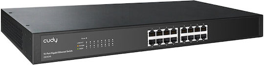 Cudy GS1016 v1 Unmanaged L2 Switch με 16 Θύρες Gigabit (1Gbps) Ethernet