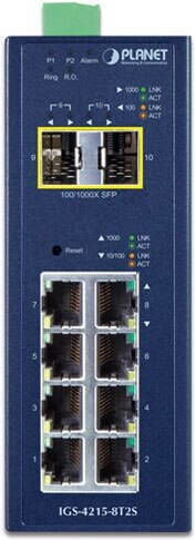 Planet IGS-4215-8T2S Managed L2 Switch με 8 Θύρες Gigabit (1Gbps) Ethernet και 2 SFP Θύρες
