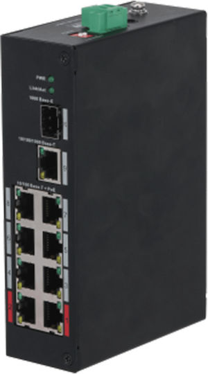 Dahua PFS3110-8ET-96 v2 Неуправляем L2 Суич с 8 Ethernet порта