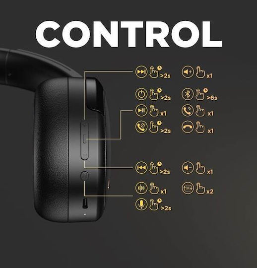 Edifier WH950NB Wireless / Wired Over Ear Headphones with 34 hours of Operation and Quick Charge Black