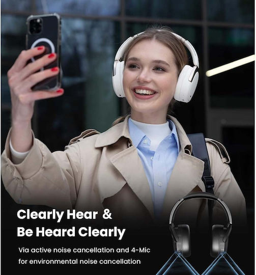 Edifier WH950NB Wireless / Wired Over Ear Headphones with 7 hours of Operation and Quick Charge Ivory