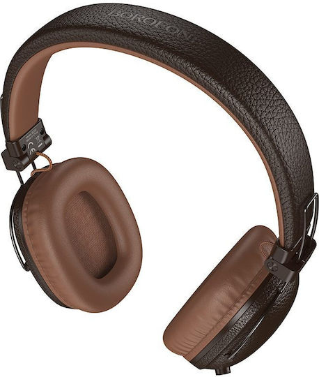 Borofone Bluetooth Wireless On Ear Headphones Brown