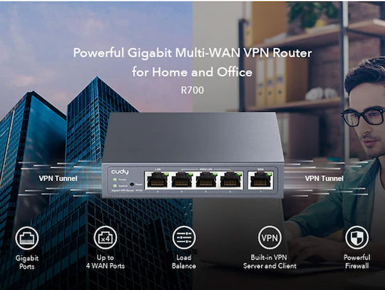 Cudy R700 VPN Router 1pcs