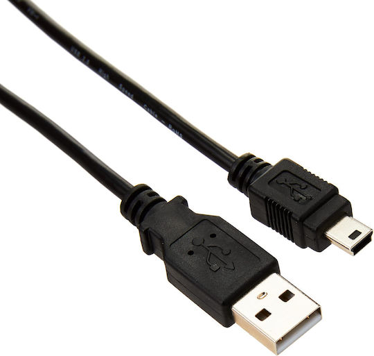 PremiumCord USB 2.0 Kabel USB-A-Stecker - Mini-USB-B-Stecker Schwarz 2m ku2m2a