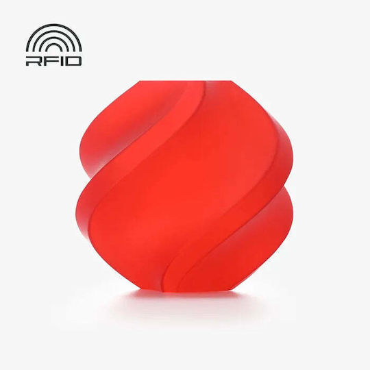 Bambu Lab PLA 3D Принтер Филамент 1.75мм Червен 1кг 1бр Макарa