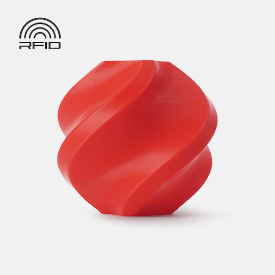 Bambu Lab PLA 3D Принтер Филамент 1.75mm Червен 1kg 1бр (Пълнител)