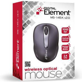 Element MS-145K v2.0 Ασύρματο Ποντίκι Μαύρο