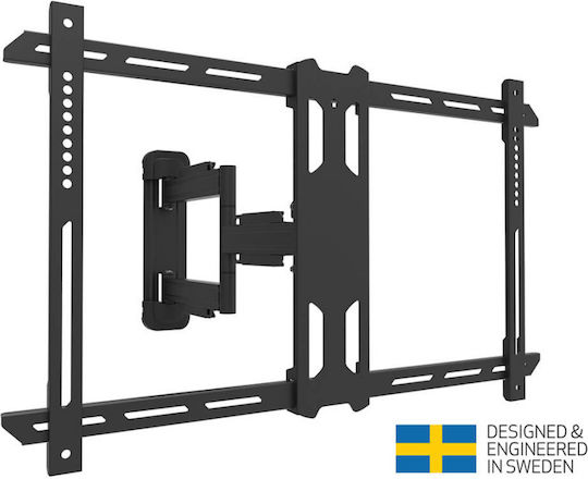 Multibrackets M Universal Flexarm Pro HD Single Βάση Τηλεόρασης Τοίχου με Βραχίονα έως 70" και 40kg Μαύρο