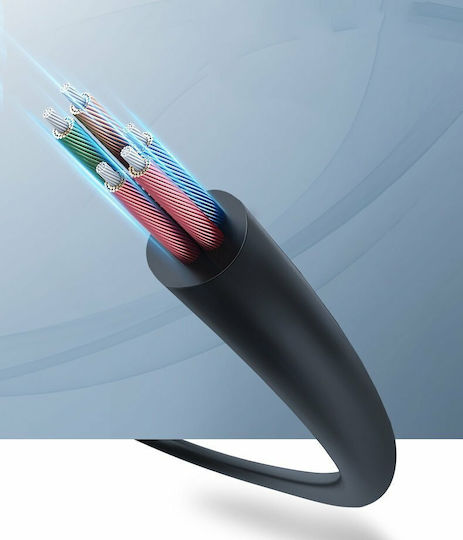 Ugreen 3.5mm Jack Audio Cable 3.5mm Female - 2x 3.5mm Male Black 0.28m 20899