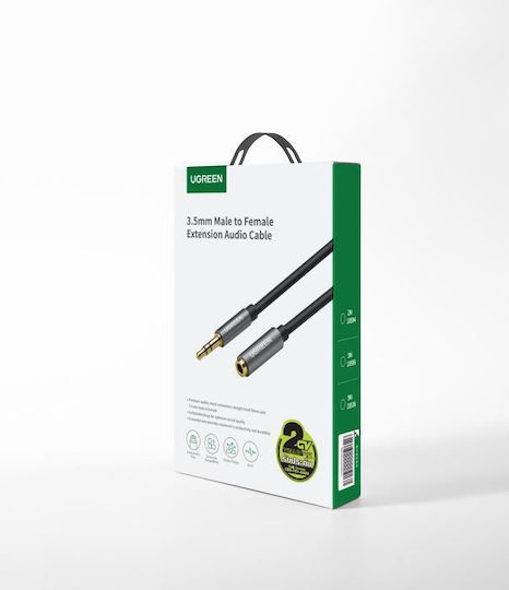 Ugreen 3.5mm Audio Cable Male to Female Black 5m with Gold Plated Terminals 10538